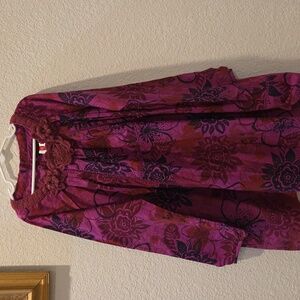 Catimini Purple Knit Detail Dress